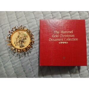 VINTAGE-The Hummel Gold Christmas Ornament Collection-"Apple Tree Boy"